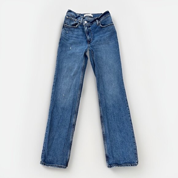 Abercrombie & Fitch Denim - Abercrombie & fitch Jeans Womens 25/0s Medium Wash 90s Straight Ultra Hi-Rise